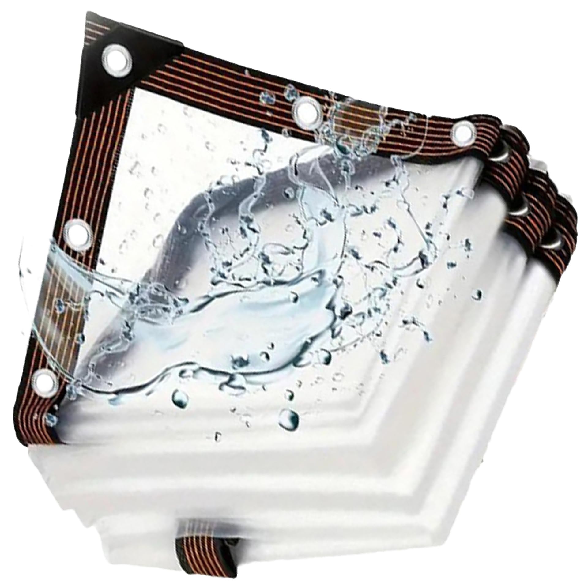 Lona exterior 150 x 605 cm para piscina y jardín transpirable bajo la lluvia