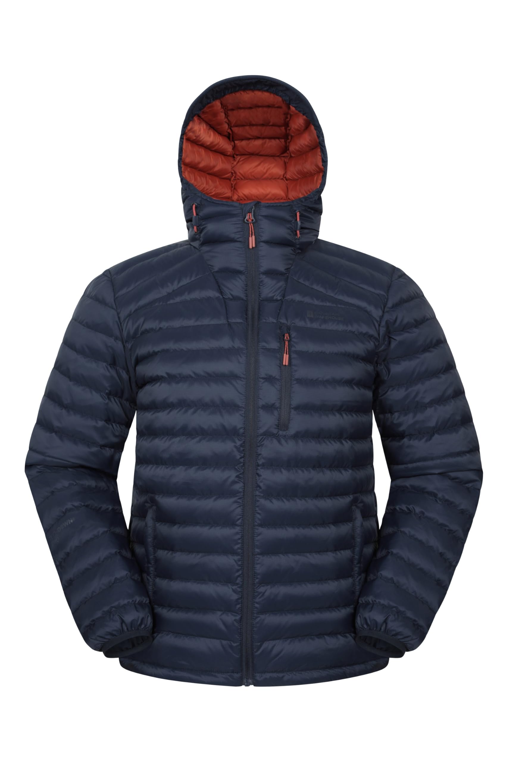 Mountain Warehouse Men's Navy Henry Ii Down Padded Jacket - Water Resistant Puffer Coat, Insulated Winter Wear - Clothing For Outdoor & Travel 2XL