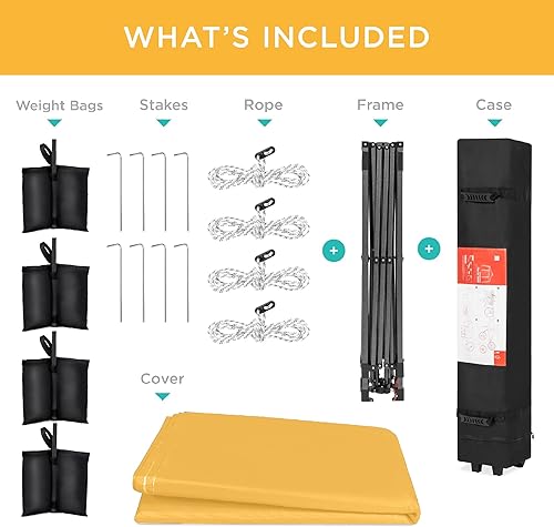 Miniatura 187 de Best Choice Products Carpa Toldo Desplegable de 10x10 pies para Instalación de 1 Persona, Refugio Portátil Instantáneo con Botón de 1 Toque