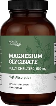 Pure Magnesium Glycinate 500mg Chelated High Absorption Magnesium for Sleep