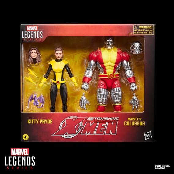 X-Men Marvel Legends Series Kitty Pryde & Marvels Colossus Two-Pack, 2 Astonishing Comics-Inspired Collectible 6-Inch Scale Action Figures