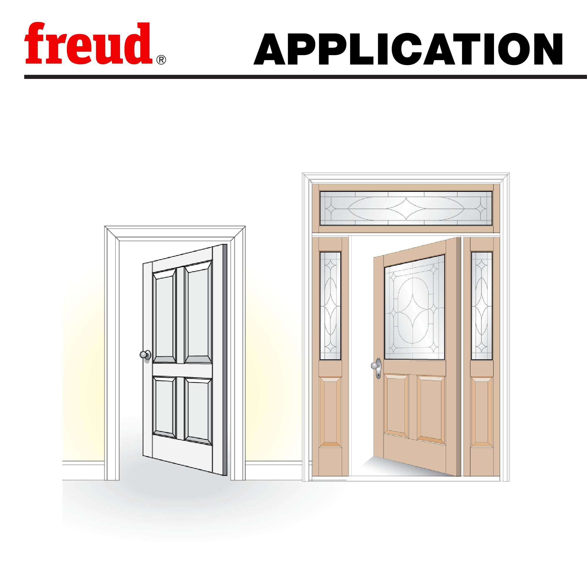 Freud 3-Piece Cabinet Bit Set - Long Tenon Doors -7