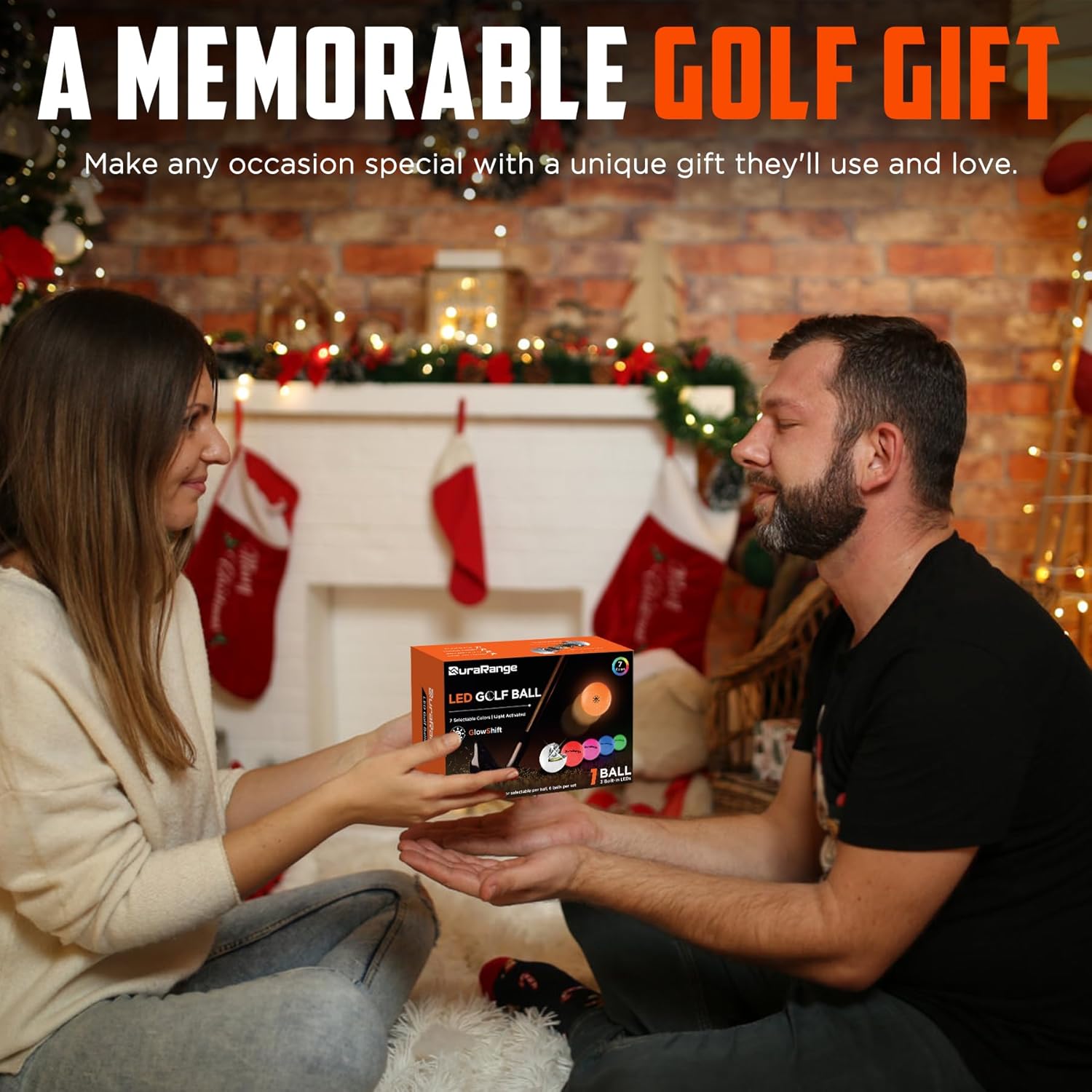 GlowShift LED Golf Balls & Flagstick Set – 7-Color Light-Control Balls with 3-LED Core + 6ft 5-Section Flagpole with Drain Cup & Durable Nylon Flag – Night Golf Practice Gift