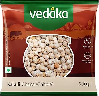 Amazon Brand - Vedaka Popular Kabuli Chana / Chhole, 500g