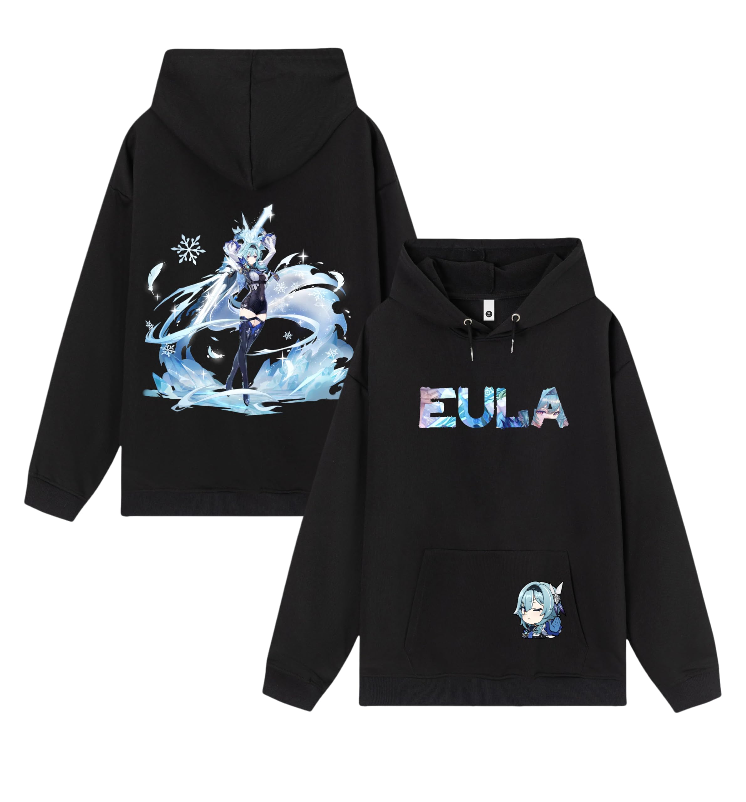 QingyeeGENSHIN IMPACT Character's Artwork Design Pure Cotton Hoodies