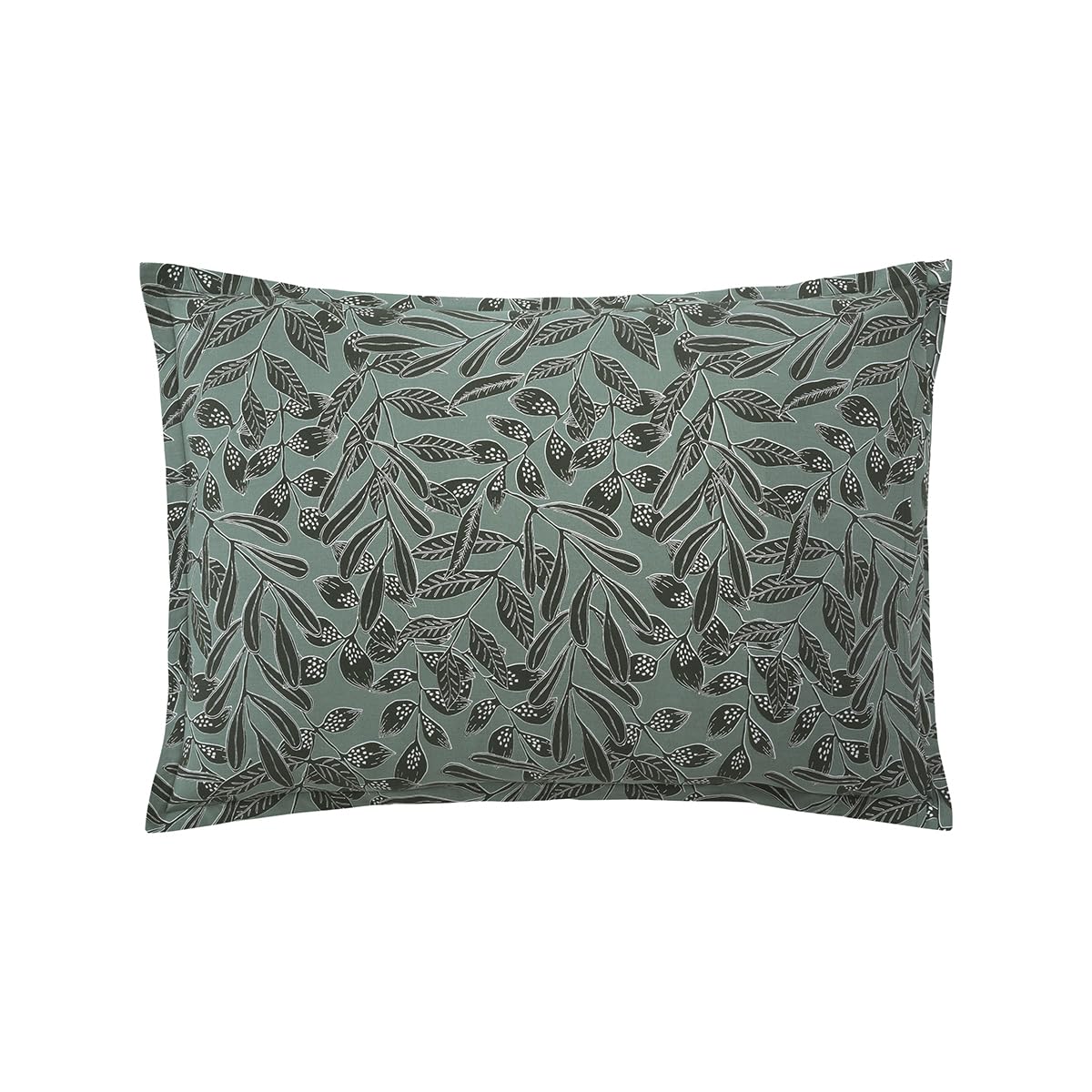 Essix Cotton Percale Printed Cushion Cover 50 x 75 cm Gaia, Green