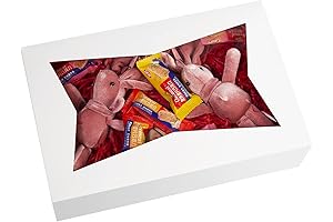 15-Pack 10x7.75x2.5 Large Pastry Boxes - Bakery Box with Clear Window for...
