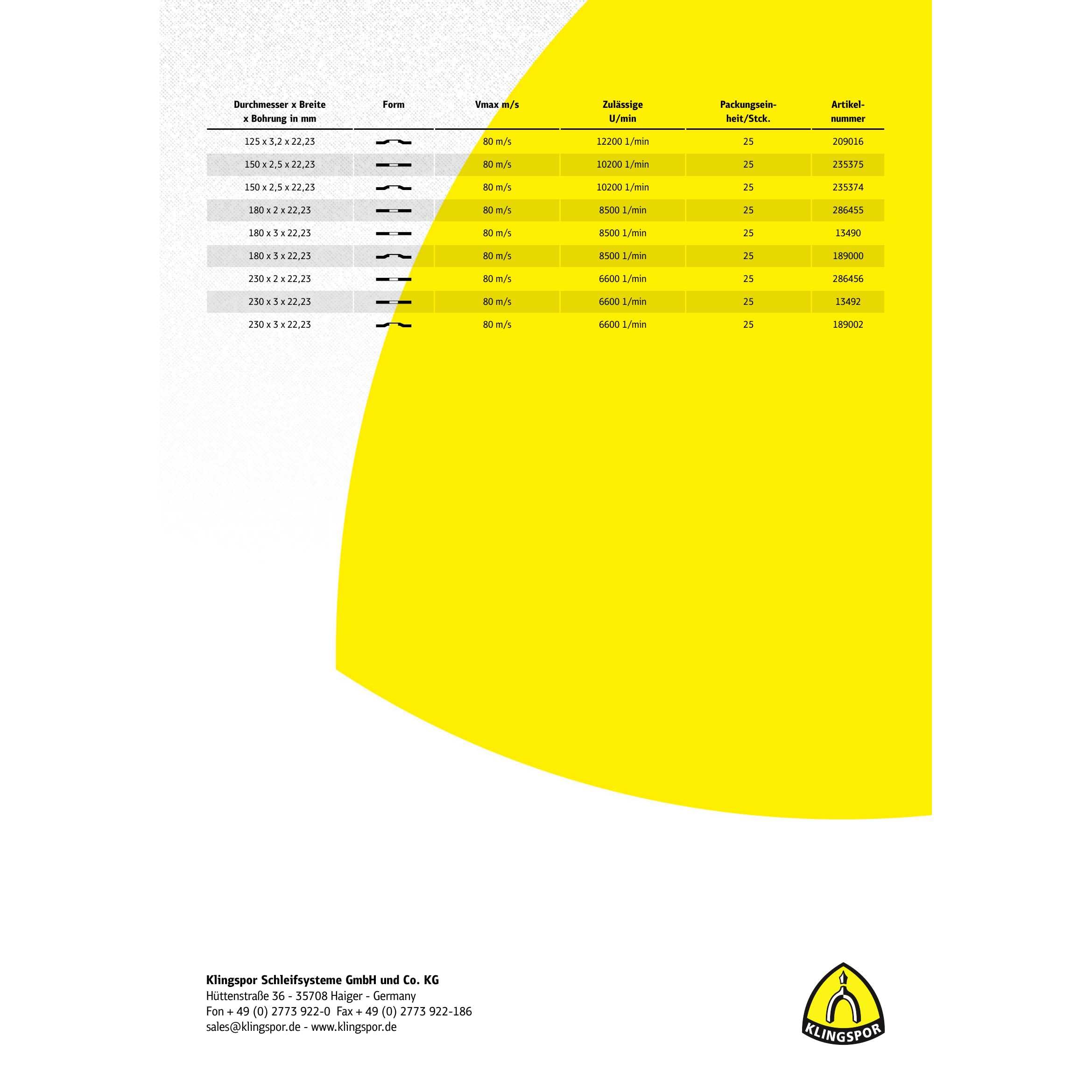 A 24 EX - Discos de corte rectos (25 unidades, 230 x 2 x 22,23 mm)