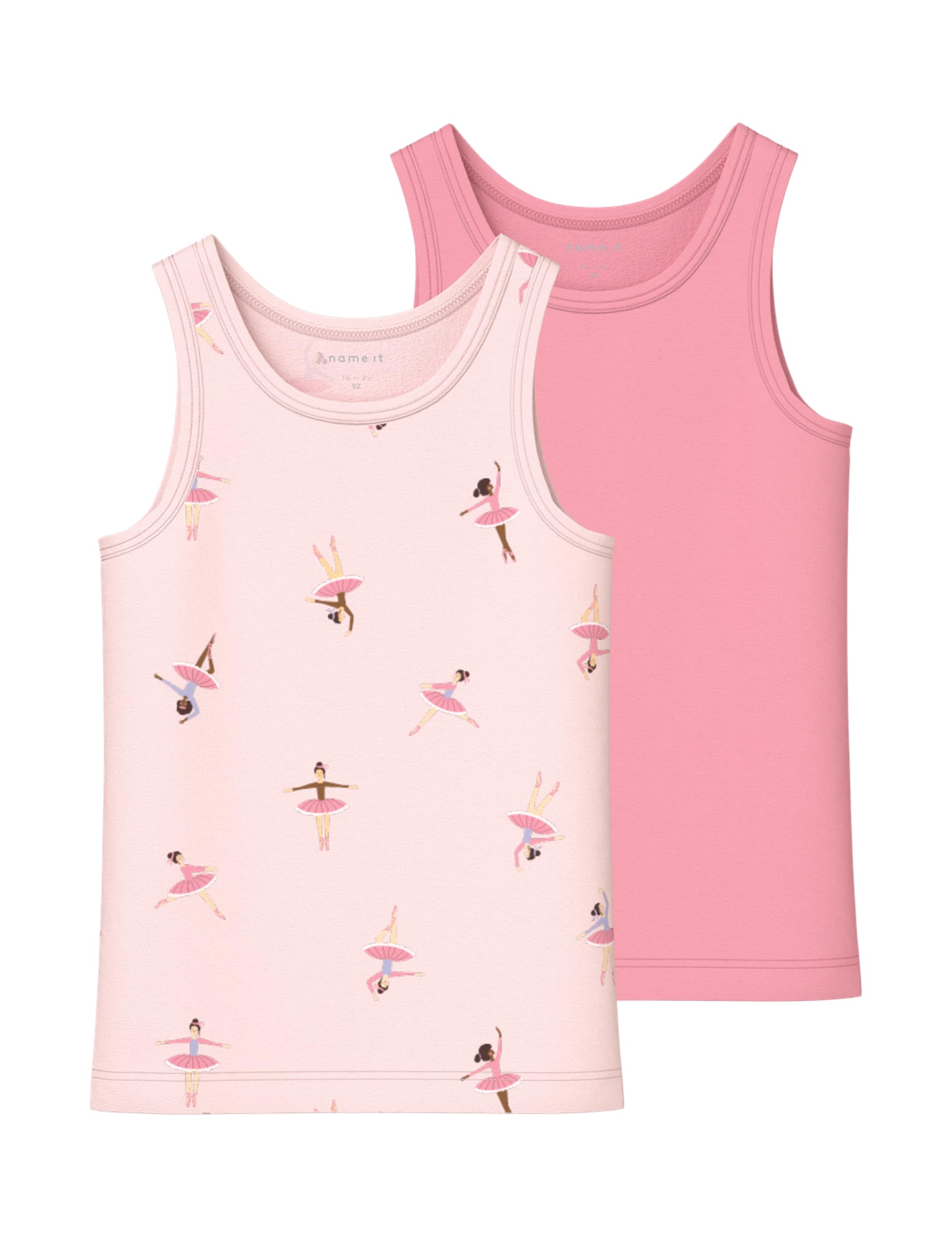 NAME IT Mädchen Nmftank Top 2P Ballarina Noos