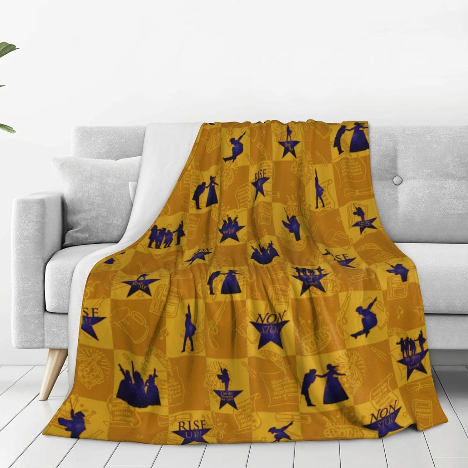 Musical Blanket, Comfort Soft Flannel Musical Throw Blanket 60"X50" for Musical Loves