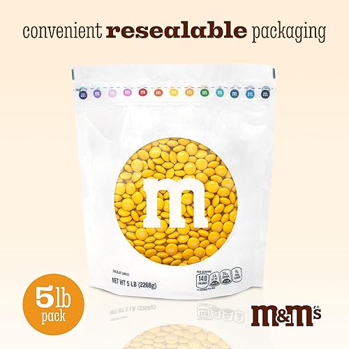Miniatura 40 de M&M'S Caramelos de chocolate con leche azul, 5 libras de M&M'S en paquete resellable para barras de caramelo, 4 de julio, Día de los Caídos
