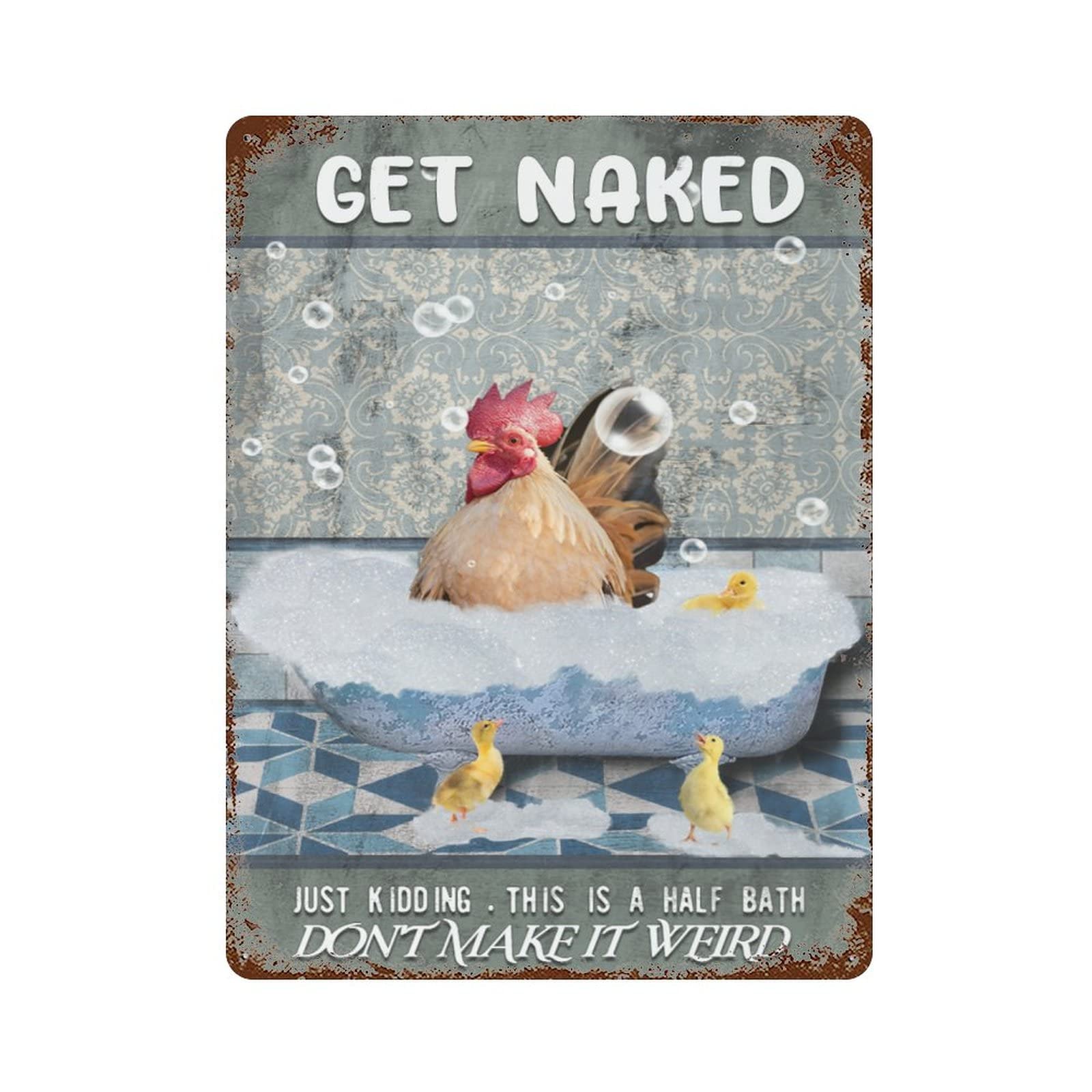 Wooden Jigsaw Puzzle Get Naked Just Kidding This is A Half Bathken Rooster Artken Lover School Challenge Educational Game Puzzle for Adults Animal Plant Props Children's Gift 500 PCS