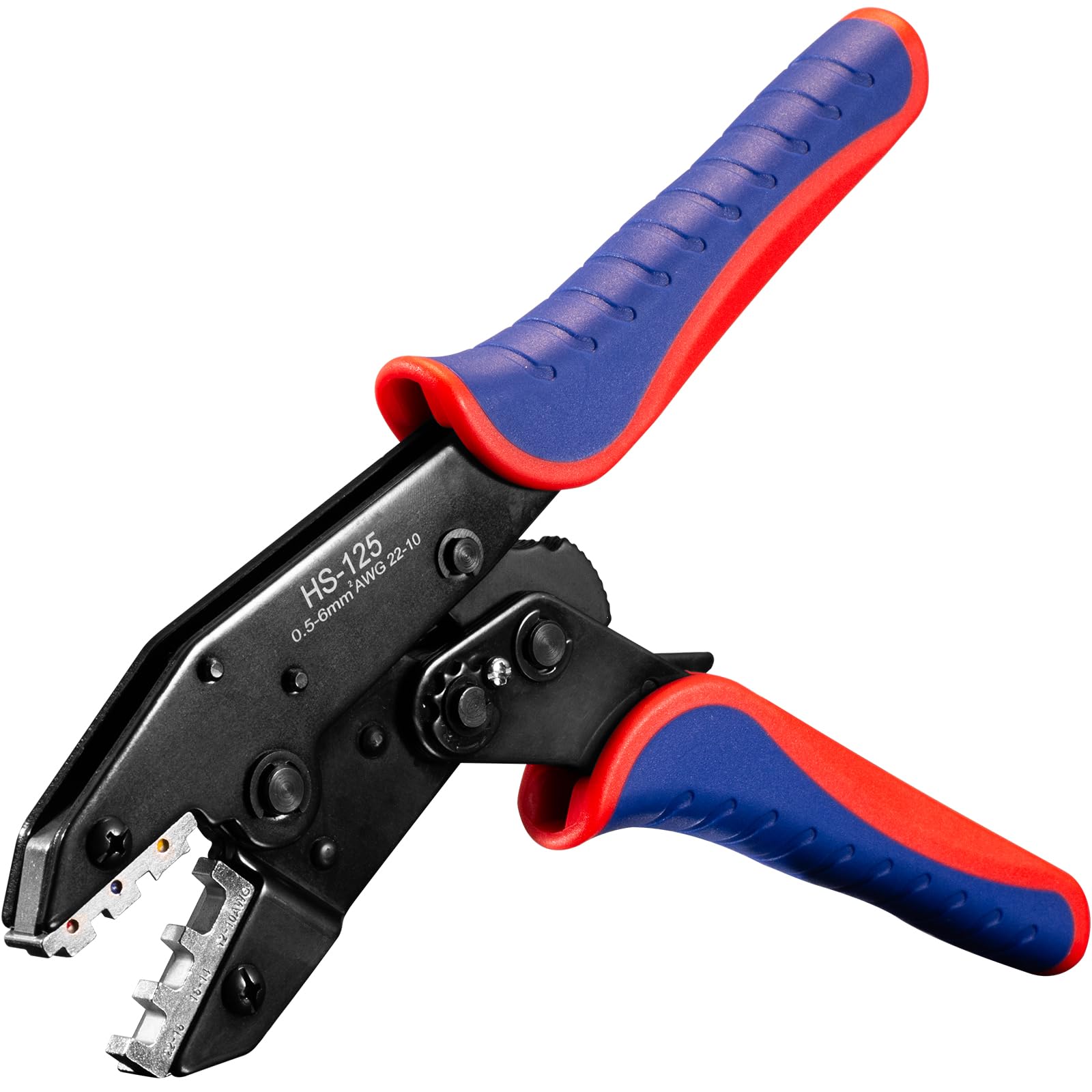 Pince à sertir les connecteurs thermorétractables AWG 22-10 avec mâchoires couleur