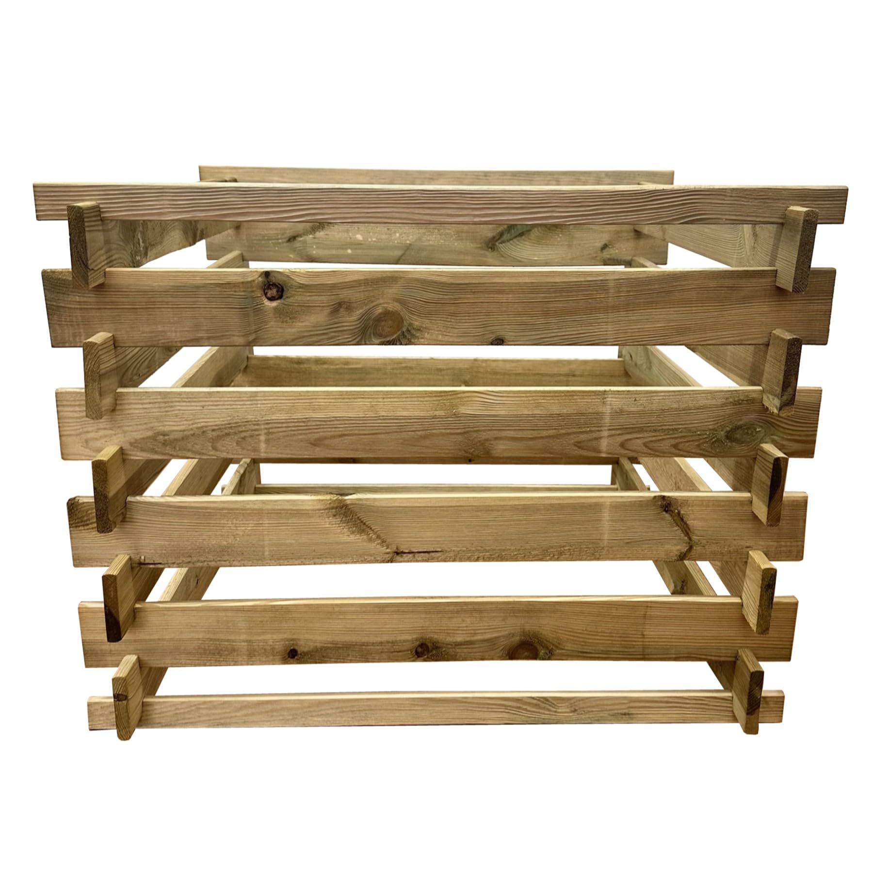 Composteur enfichable en bois - Silo à compost - 90 x 90 x 70 cm