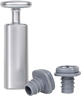 Rabbit Wine Preserver with Vacuum Stoppers, Silver