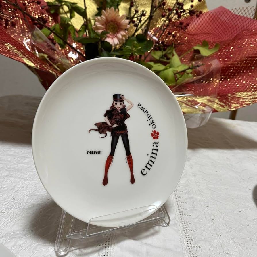 安室奈美恵　絵皿　エミーナ　18枚セット 激レア 安室奈美恵 eminaエミーナ 絵皿 陶器皿 沖縄