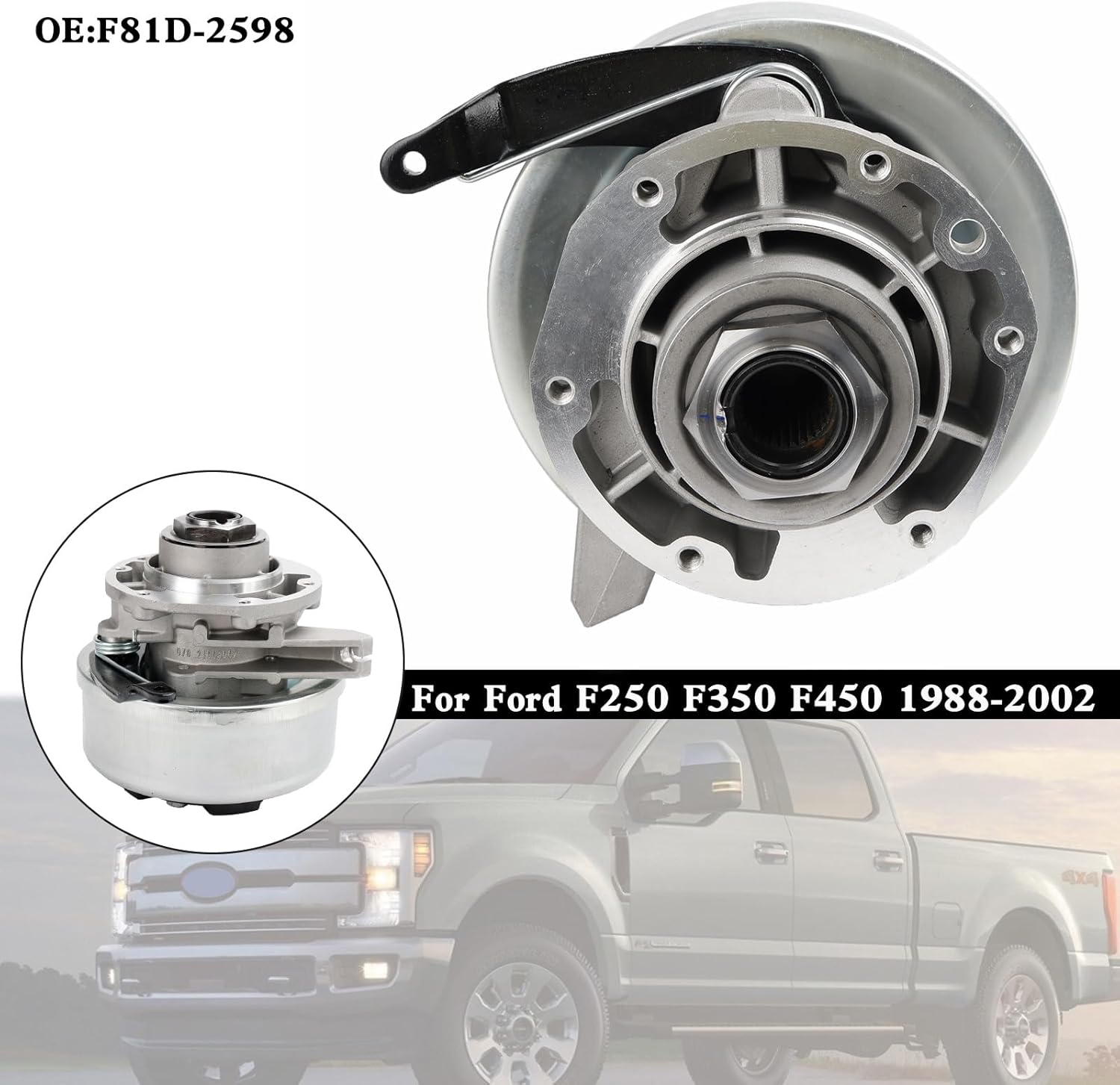 Artudatech Parking Brake Assembly Transmission F81D-2598 For Ford F250, F350, F450 & F550 For Truck, For Van & For Motorhomes 1988 1989 1990-2002 8TZ-2C598-B