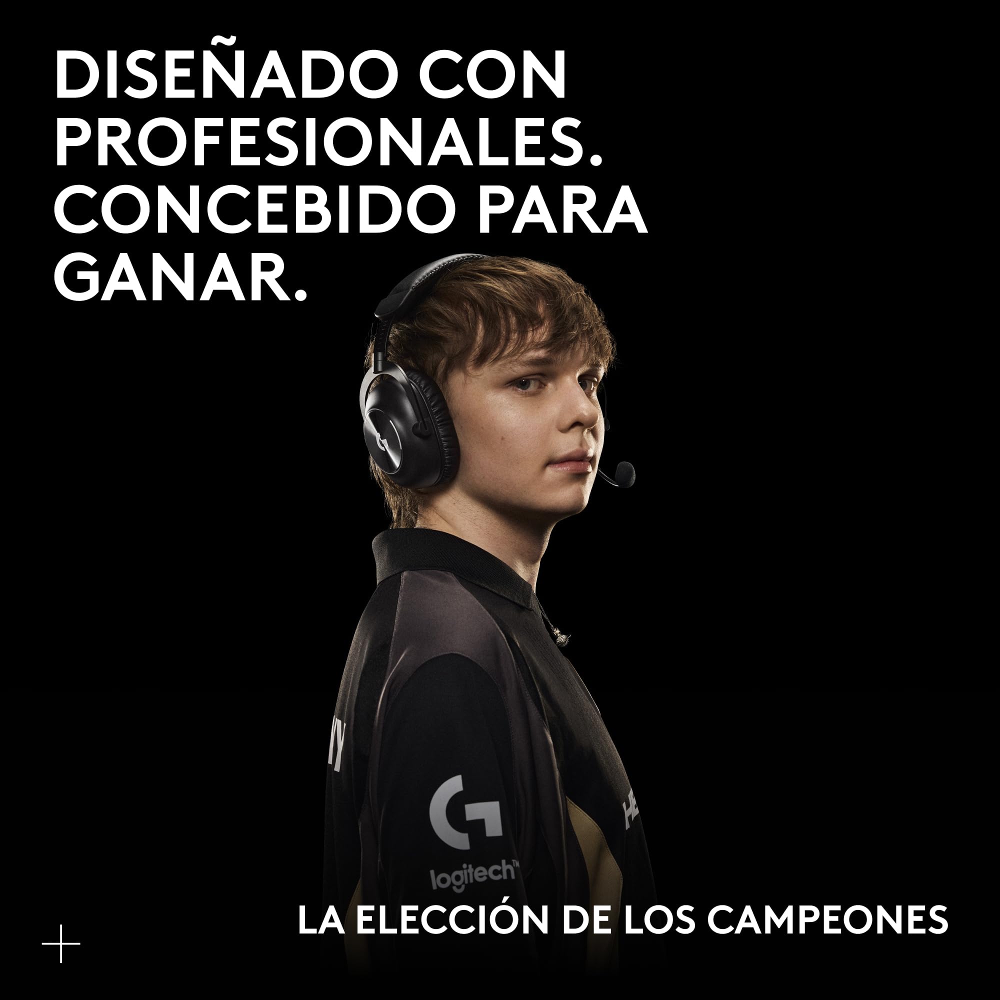 Logitech G PRO X 2 LIGHTSPEED Auriculares gaming inalámbricos, mic. brazo desmont., transductores grafeno 50 mm, DTS:X 2.0-7.1 Surround, Bluetooth/USB/3.5 mm Aux, PC, PS5, PS4, Nintendo Switch - Negro