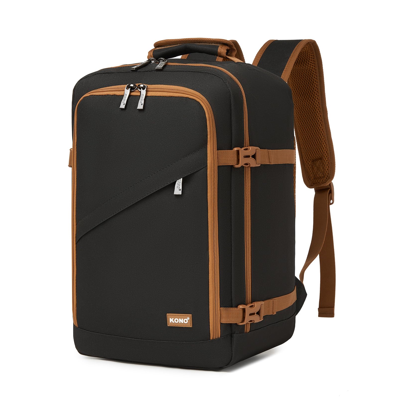 Kono Ryanair Cabin Bags 40x30x20 40x20x25 Underseat Bags Travel Backpack Cabin Size Carry-ons Hand Luggage Bag Waterproof Ryanair Underseat Backpack for Man&Woman Beige — view 16