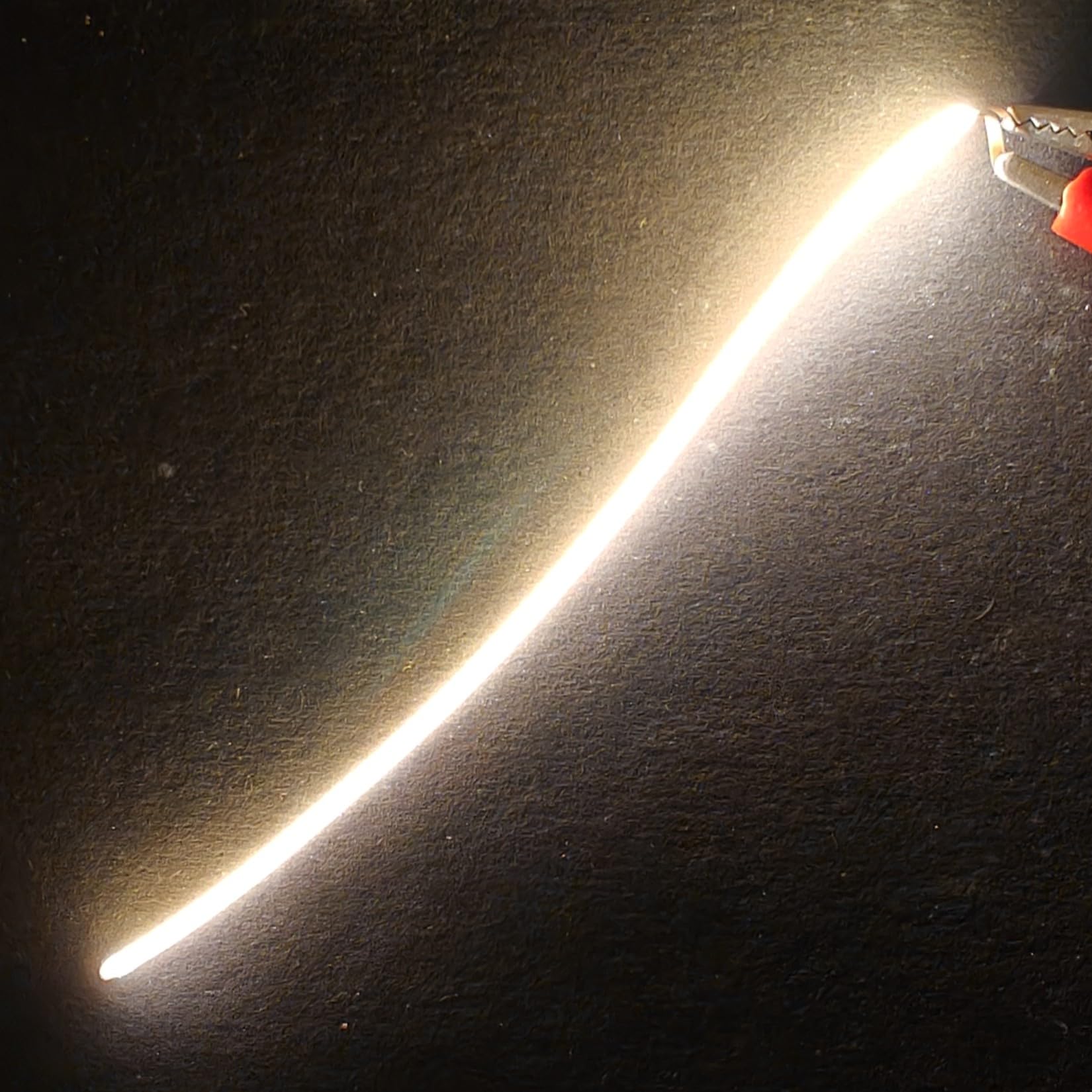 Autables 2700K Flexible LED Filament Light, 80mm Length, 2mm Diameter, 3V Low Voltage, Warm White, Cuttable, Same End Terminals for DIY Lighting Projects