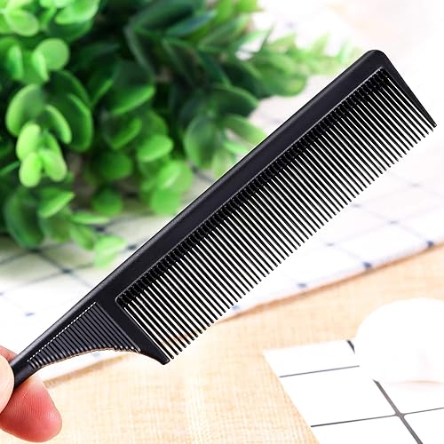 Miniatura 6 de Leinuosen Peine de cola de rata, resistente al calor, antiestático, antiestático, para la raíz de la espalda, añadiendo volumen, estilo nocturno
