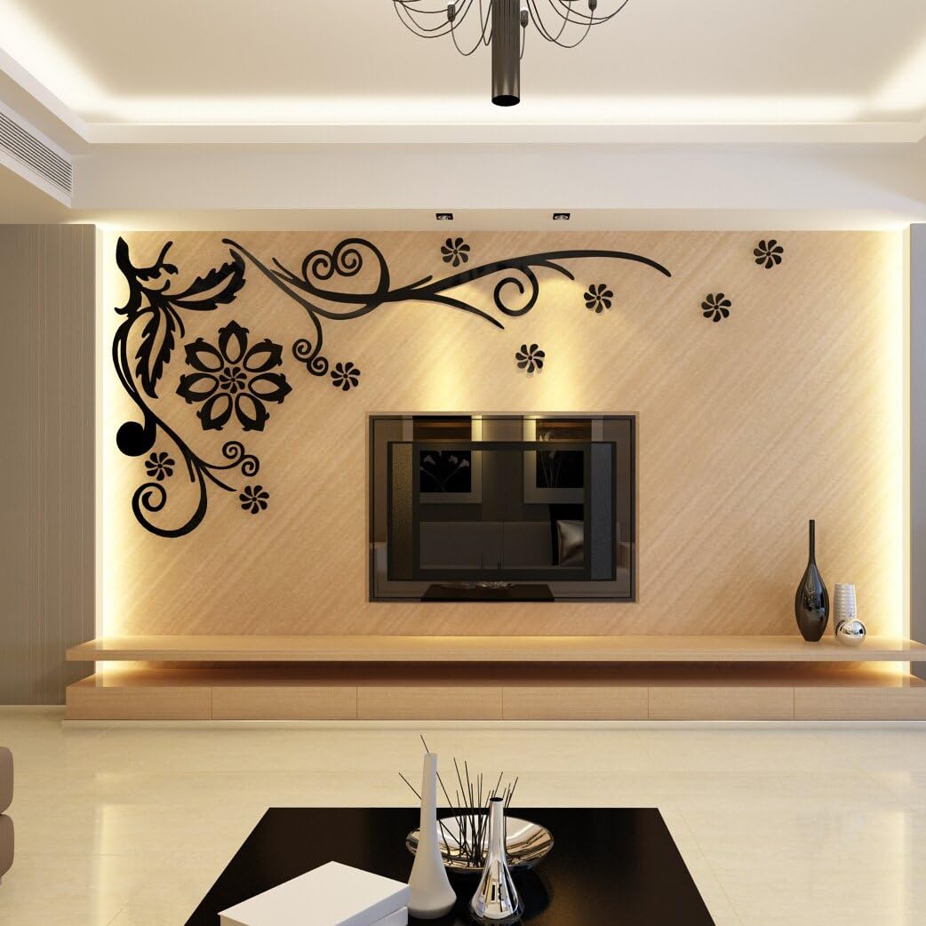 Creative 3D Stereo Wall Sticker Sofa Tv Background Wall Decoration Bedroom Wallpaper Stickers,038 Fairies - Aquamarine,Large