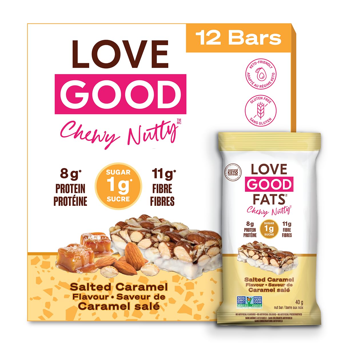 Love Good Protein Bars | Keto Snack | Non-GMO | Low Sugar, Low