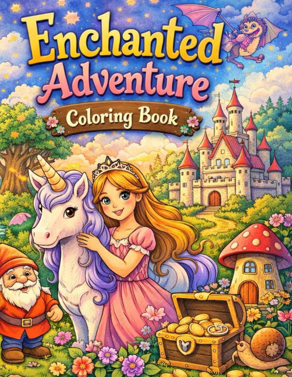 Enchanted Adventure Coloring Book: Adventure Coloring book