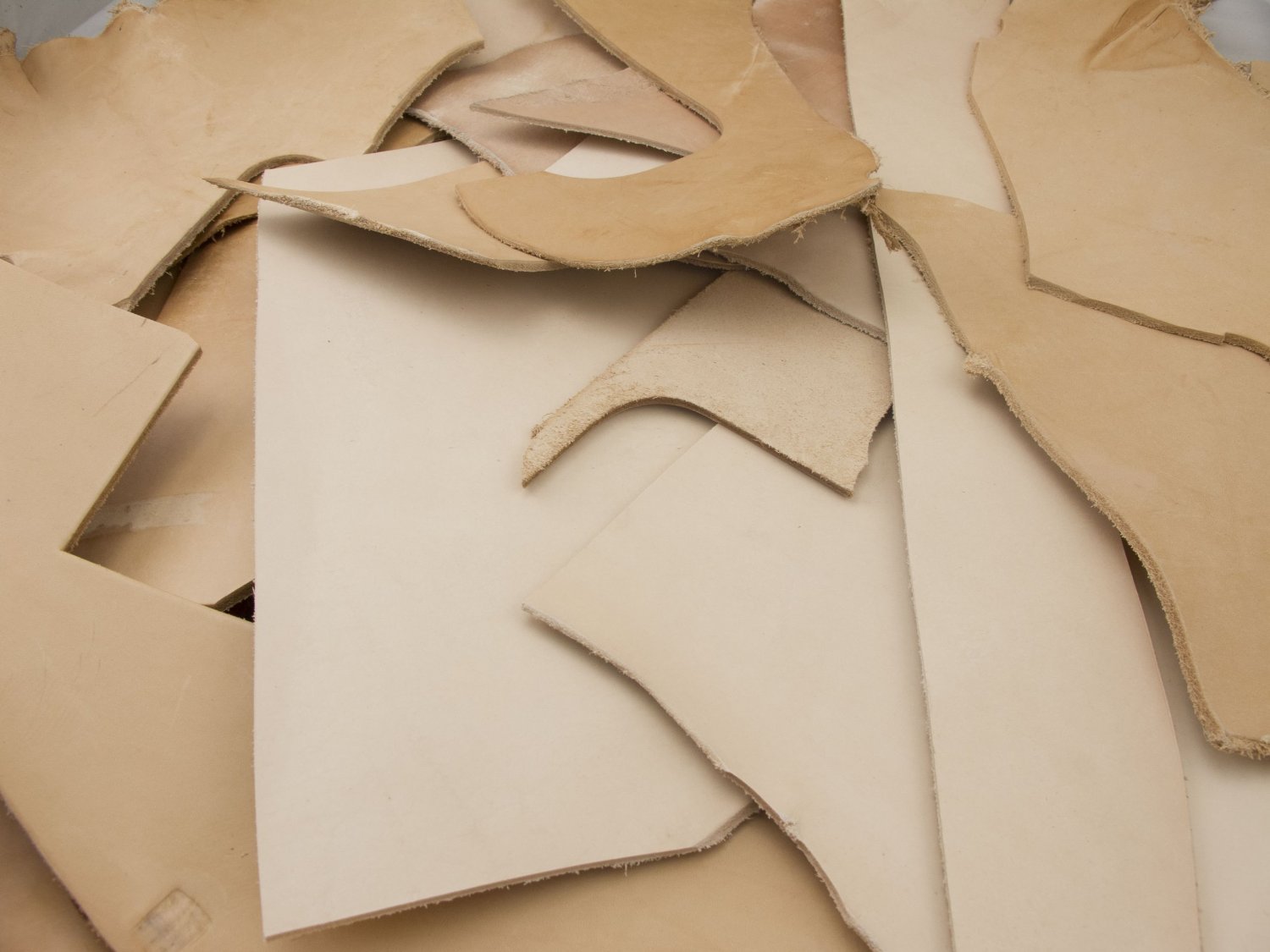 Springfield Leather Company's 5lb Natural Vegetable Tan Cowhide Leather Scrap