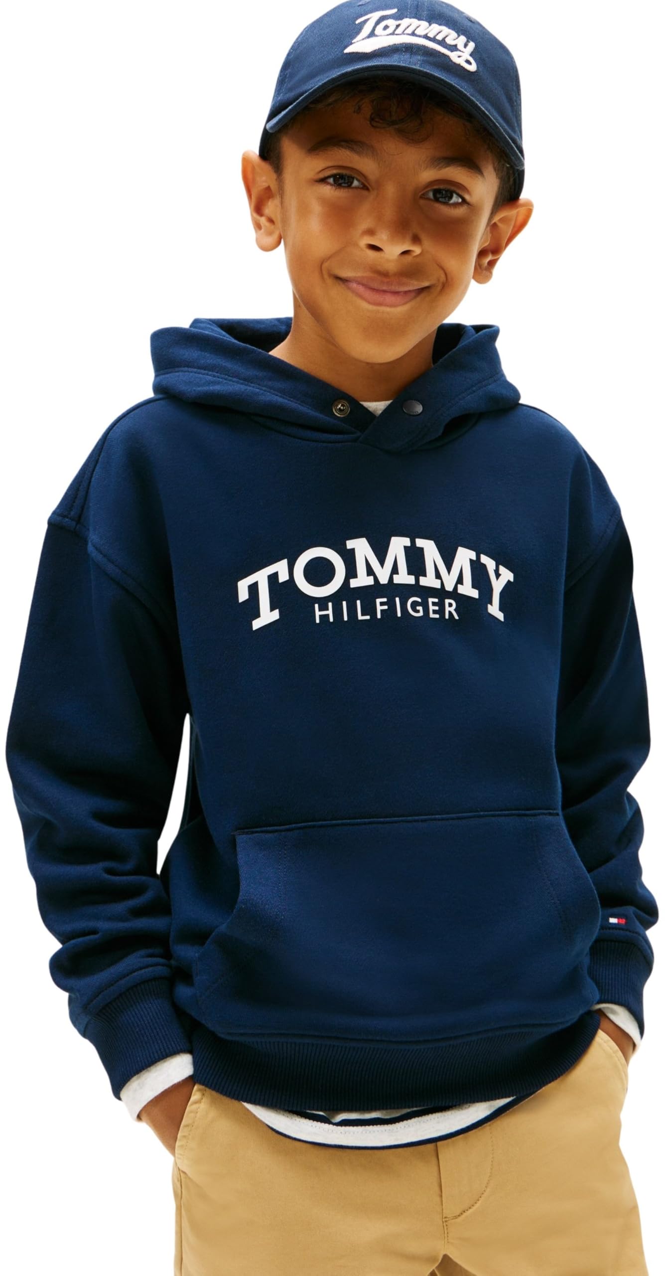 Tommy Hilfiger Jungen Monotype Print Hoodie Kb0kb10028 Kapuzenpullover