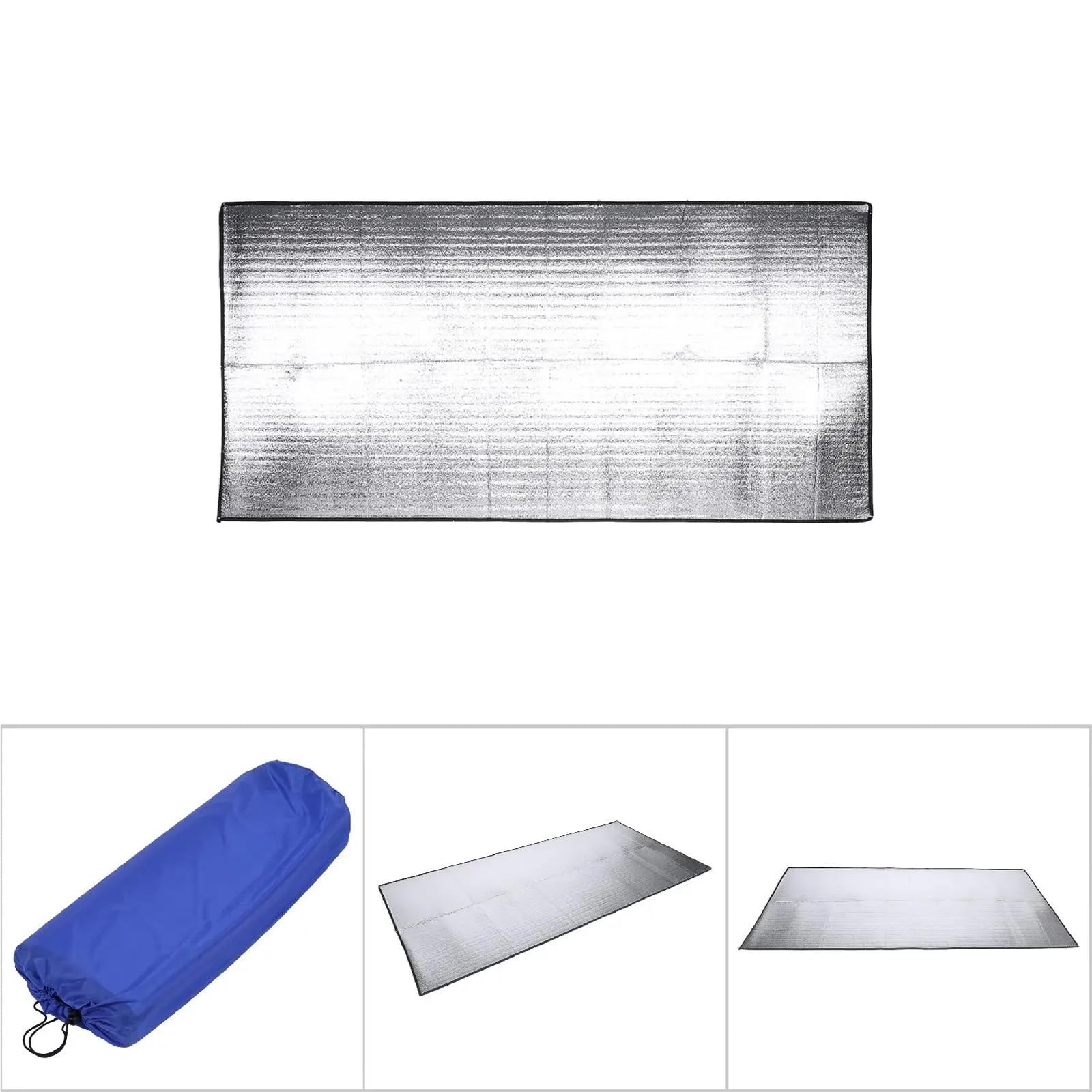 Mata kempingowa aluminiowa, Aluminiowa mata kempingowa z podwójną powierzchnią EVA, odporna na wilgoć karimata do spania