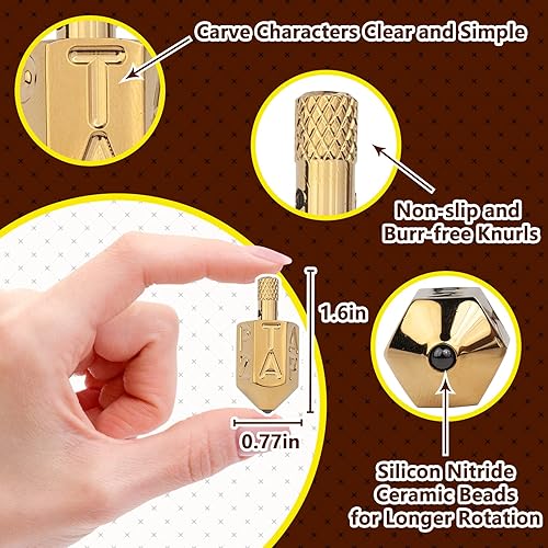 Miniatura 4 de Juego de dados giratorios Put and Take Spinner Game of Chance, juego tipo dados de juego superior, latón macizo ANTE-UP (latón de dado)