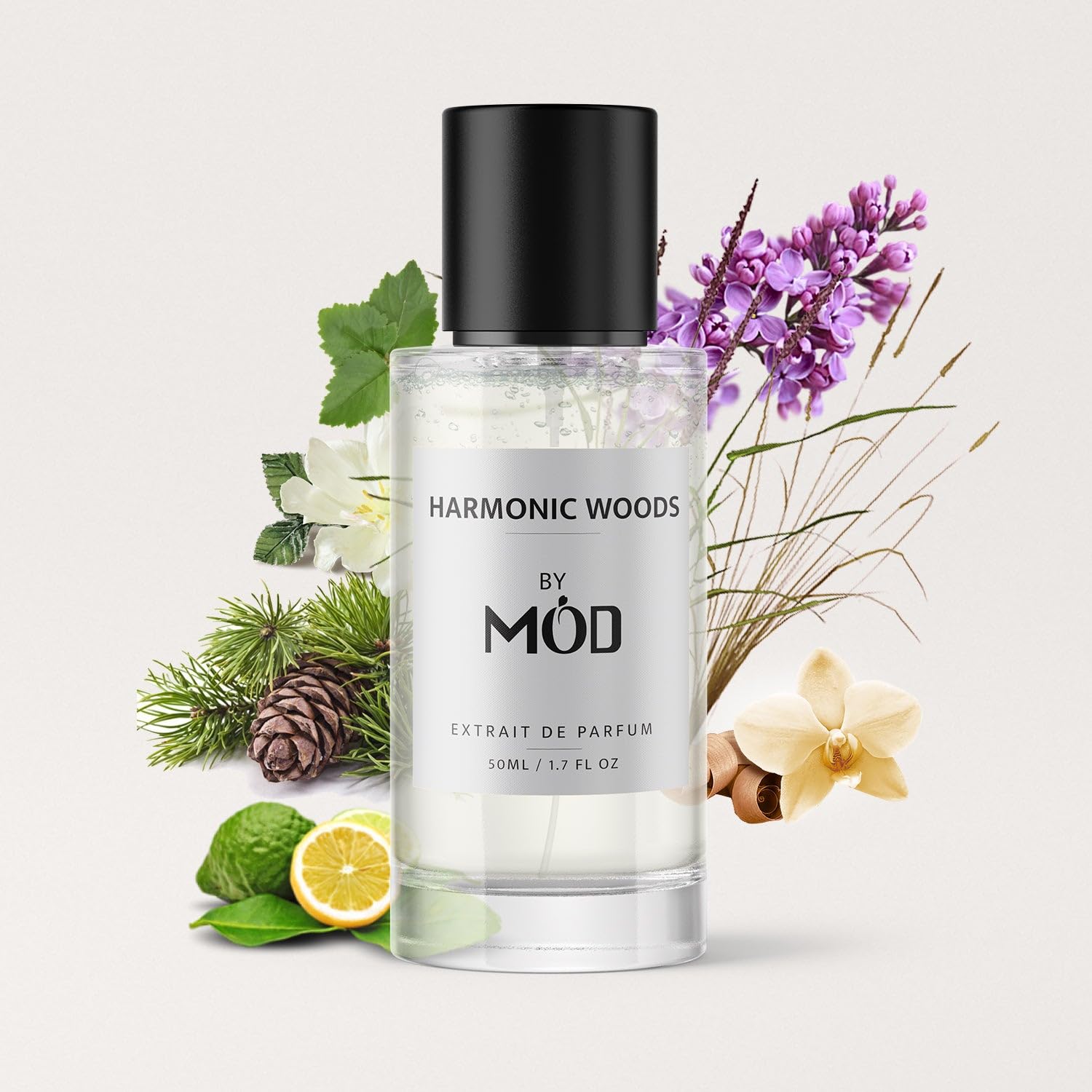 Mod Fragrances Harmonic Woods Perfume For Women & Men Inspired By Rehab Designer Perfume Long Lasting Woody Aromatic Unisex Fragrance Extrait De Parfum 50ml