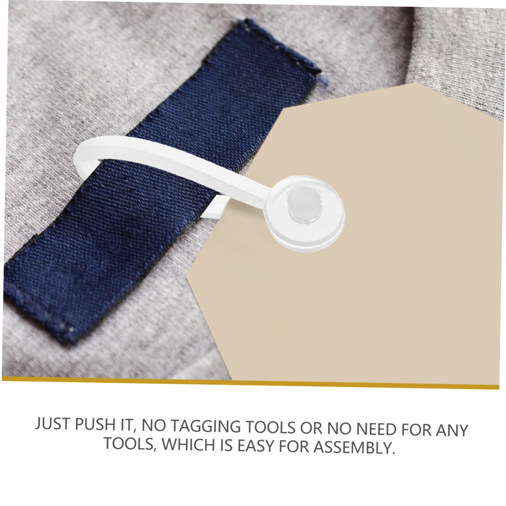 PRETYZOOM 2000pcs Clothing Tag Holders PVC Lanyard Accessories for Retail Tag Display