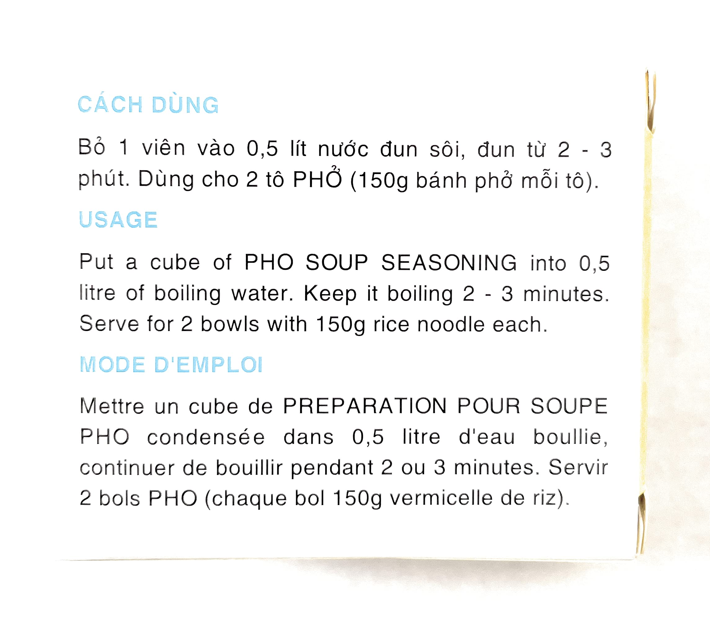 Pho Spice Cubes Beef Flavor