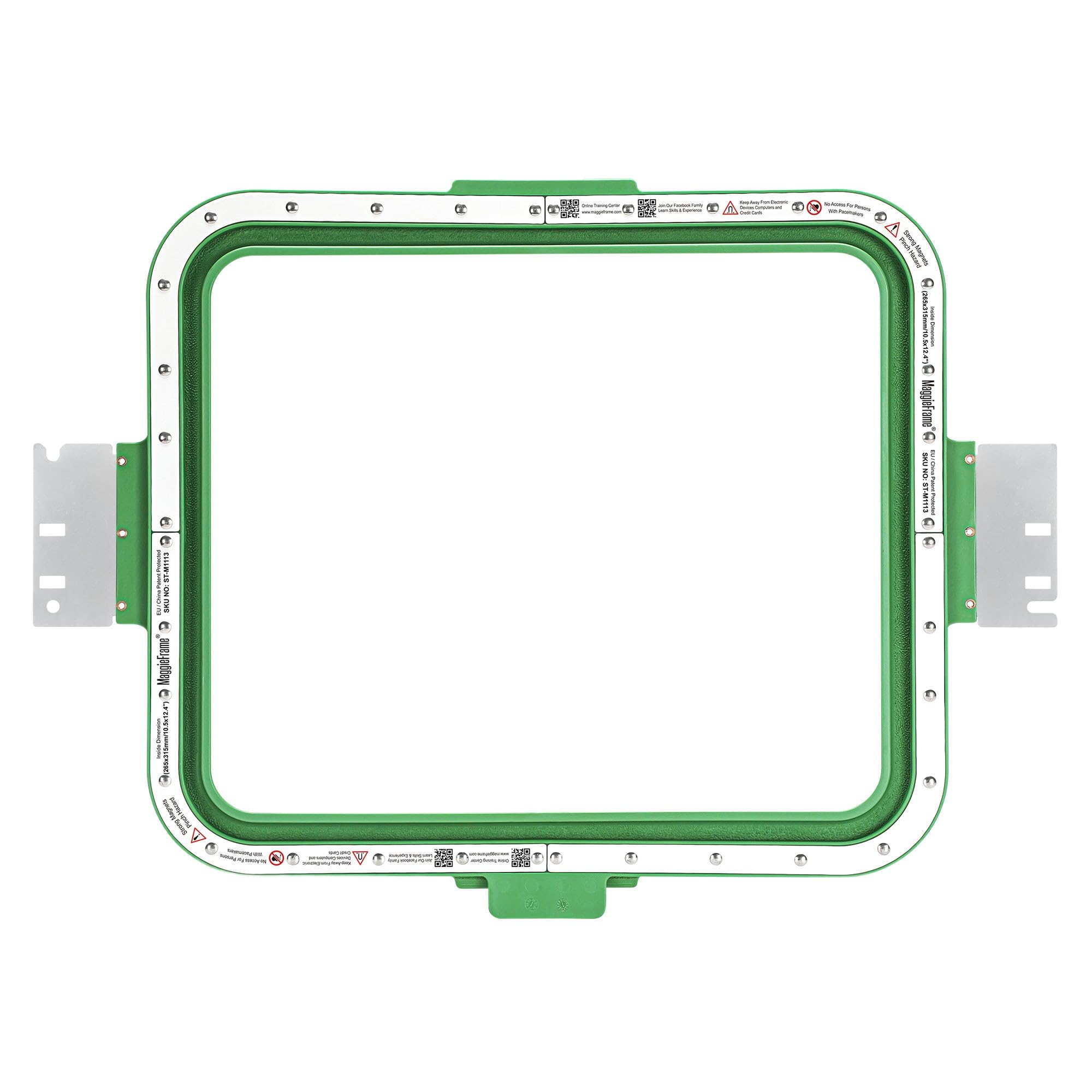 Brewland Bastidor de bordado magnético 265x315mm para Melco SUMMIT EMT16 X | Compatible con Melco Amaya, EMT16; 10.5x12.4inch