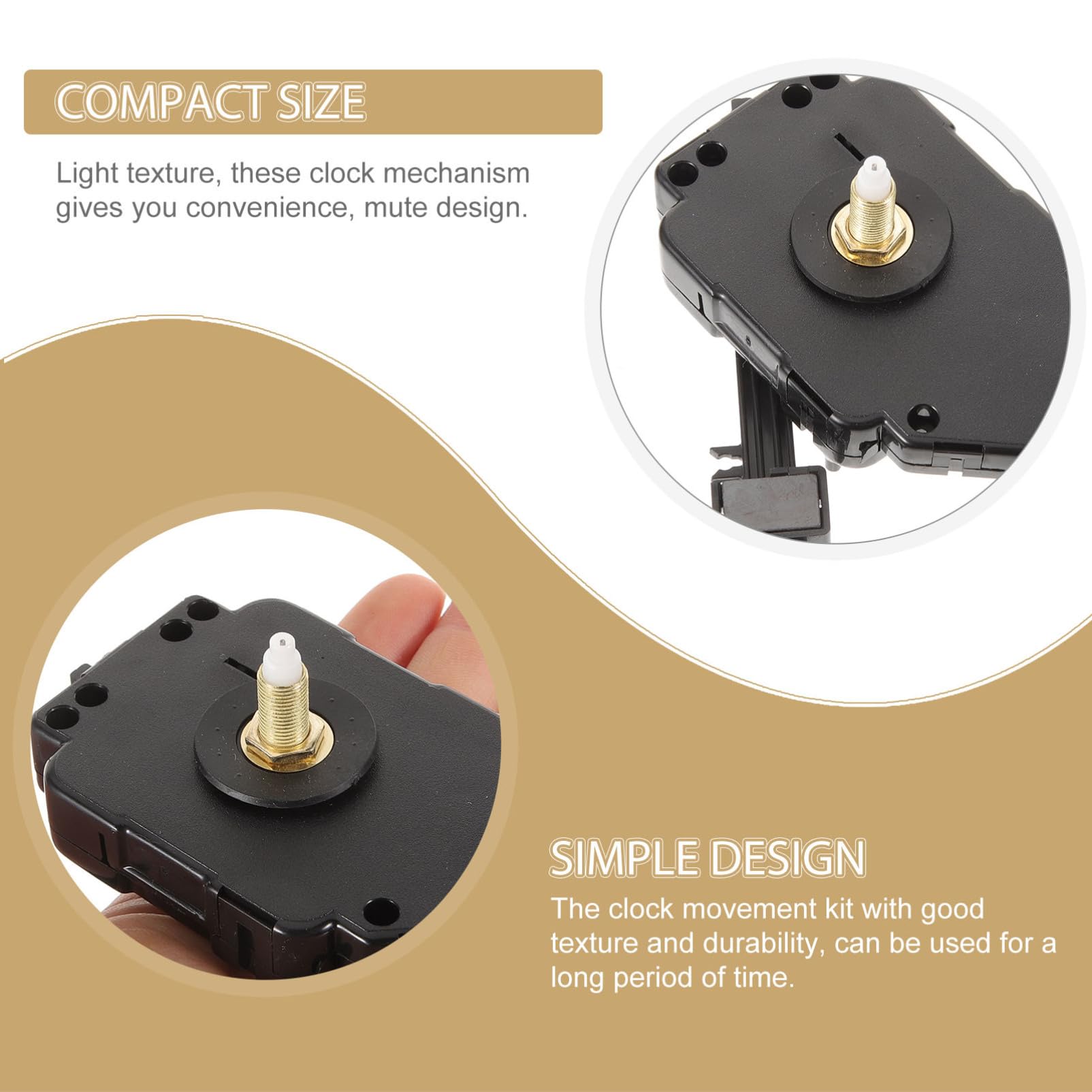 5 Ensembles Mécanisme D'horloge à Remplacer Trousses Mécanisme Pendulaire Mécanisme De De l'horloge D'horloge à Quartz Remplacement Plastique