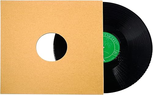 Fundas interiores para discos de vinilo de 12 pulgadas, fundas de disco de papel Kraft, cubierta de vinilo grueso LP, fundas de chaqueta de álbum