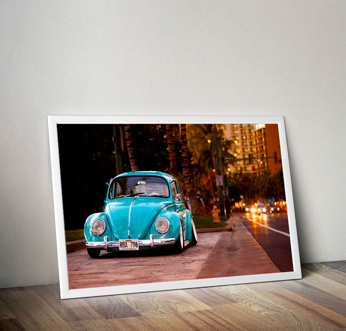 SUPER BEETLE AUTO VW Rgya-POSTER HQ 50x70cm d'une AFFICHE