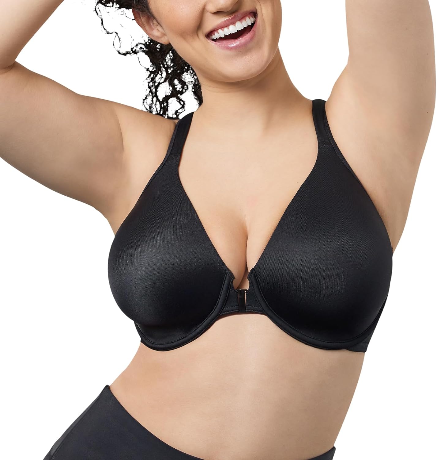 Leading Lady Brigitte Seamless Front-Closure Racerback Bra