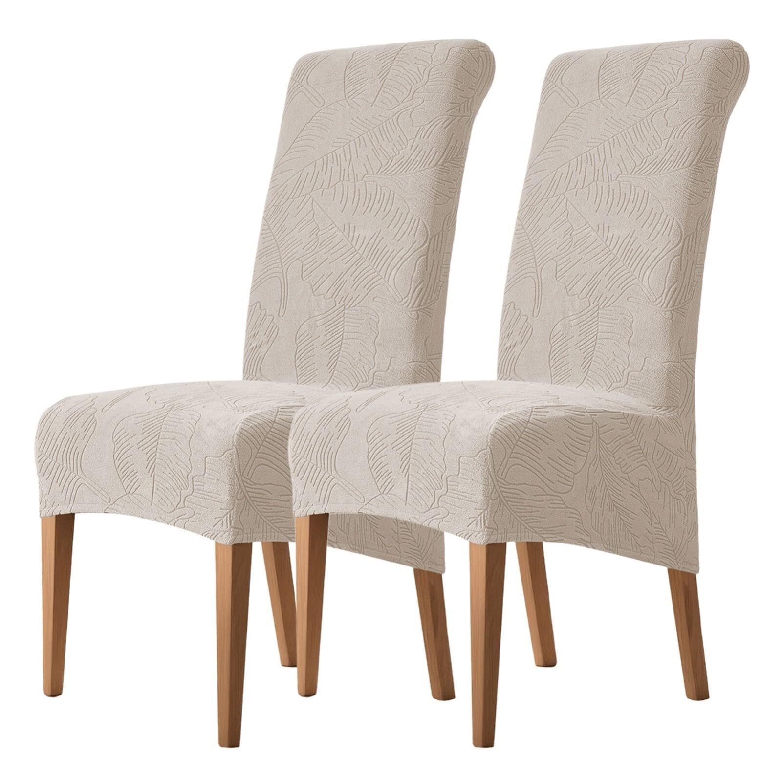 NMVAWIPT Stretch High-Back Dining Chair Covers, Removable Washable Protectors For Home, Restaurant, Banquet(21#,2Pcs)
