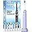 Bymore Electric Toothbrush for Adults,Travel Sonic Toothbrush with 8 Replacement Heads, Ultra Clean RechargeableToothbrush Portable One Charge for 330days 5 Modes 2mins Timer-Purple
