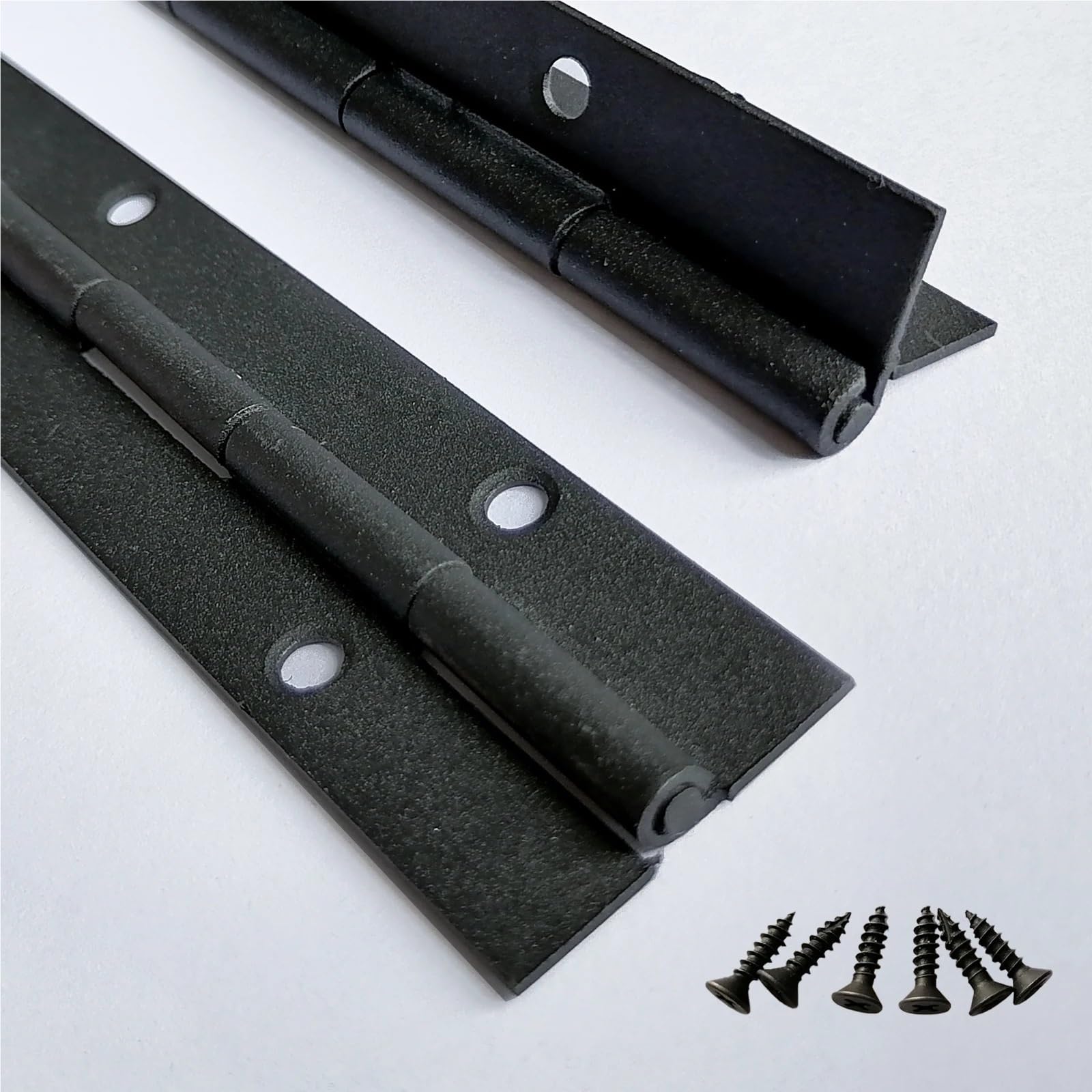 Bisagra de piano continua de 16 pulgadas y 270 grados de largo, resistente, for muebles, 2 piezas(Silvery)