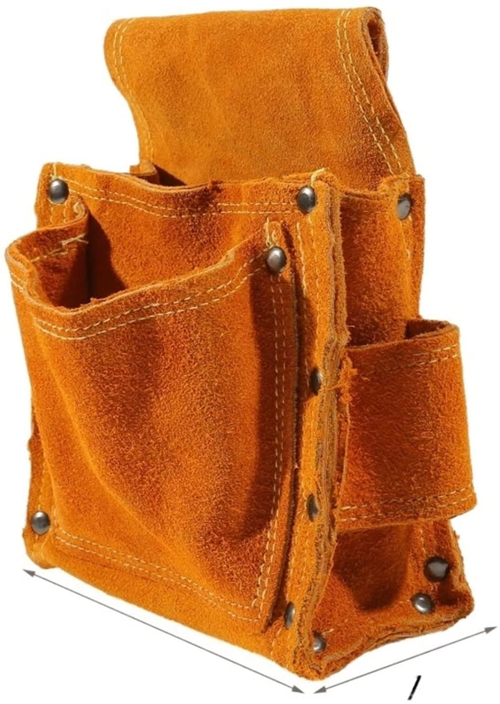 Étui de perceuse en peau de vache sac à outils de taille ceinture électrique sac de poche à outils avec ceinture pour perceuse électrique tournevis électrique Kit de stockage d'outils d'entretien en