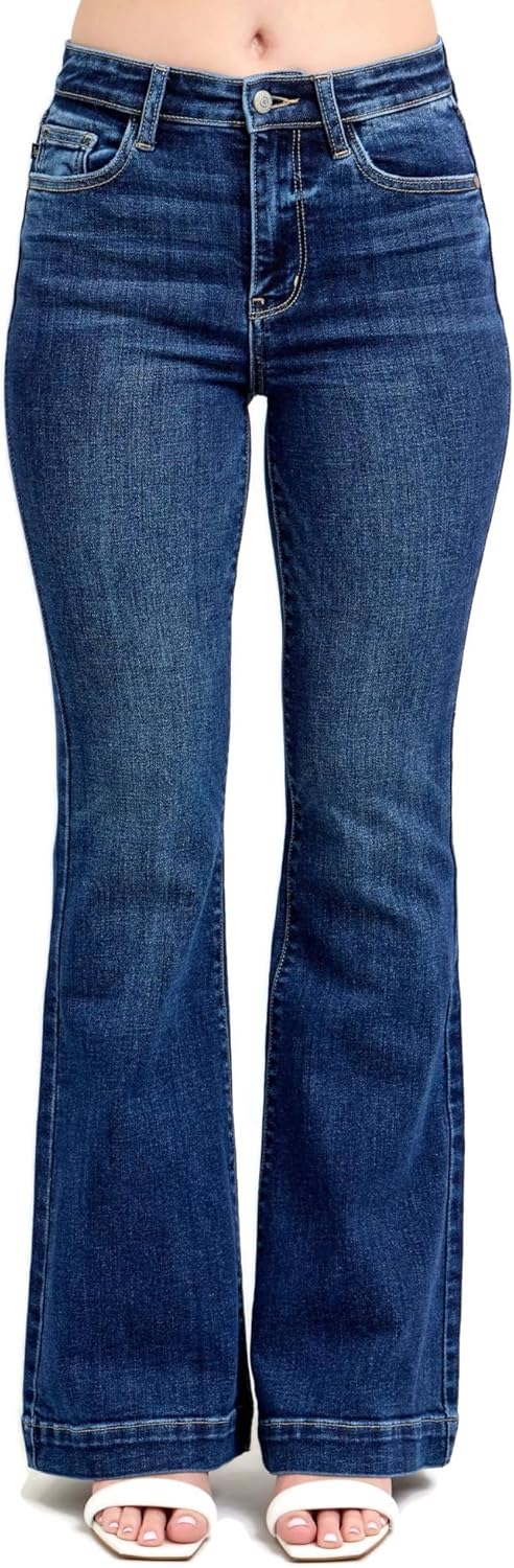 Judy Blue Women's High Waist Classic Trouser Flare Jeans - Image 2