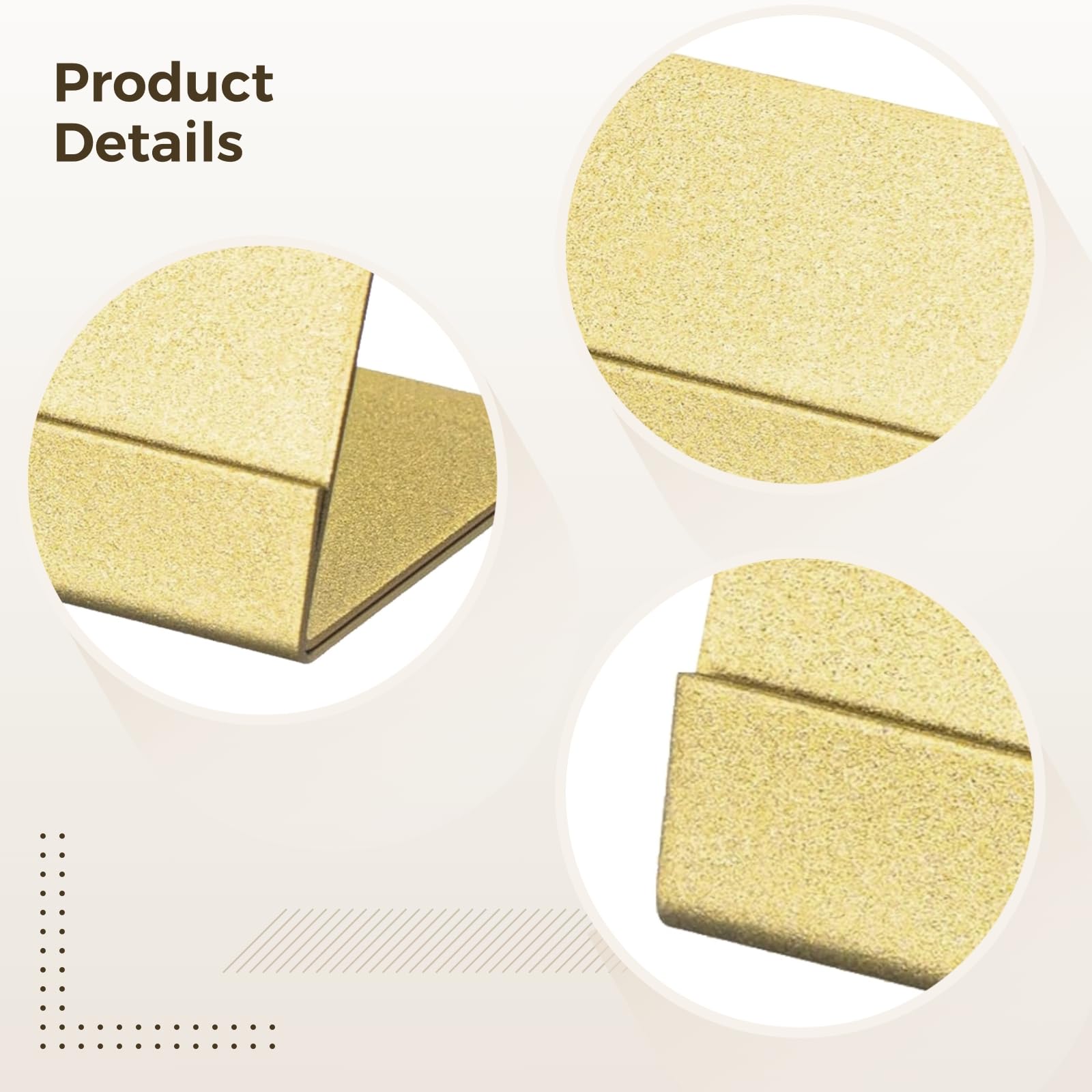 Set mit 24 goldfarbenen L-förmigen Namenskartenhaltern, faltbarer Metallständer zum Präsentieren von Karten, Etiketten, Bildern bei Veranstaltungen, Partys, Abendessen und Messen