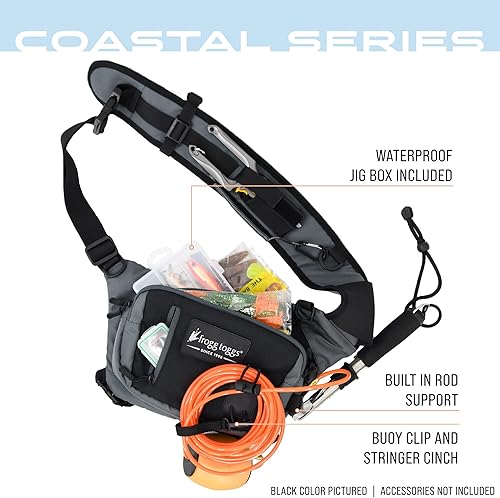 Miniatura 10 de FROGG TOGGS Flats Sling Pack, Easy Hands-Free tackle storage bag with built-in Rod Support