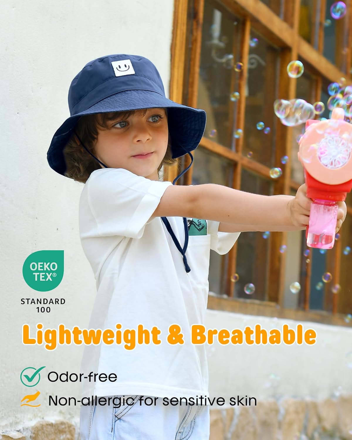 FURTALK Toddler Baby Sun Hat for Boy Girl Kids Bucket Beach UPF 50+ Summer Hat - Image 3