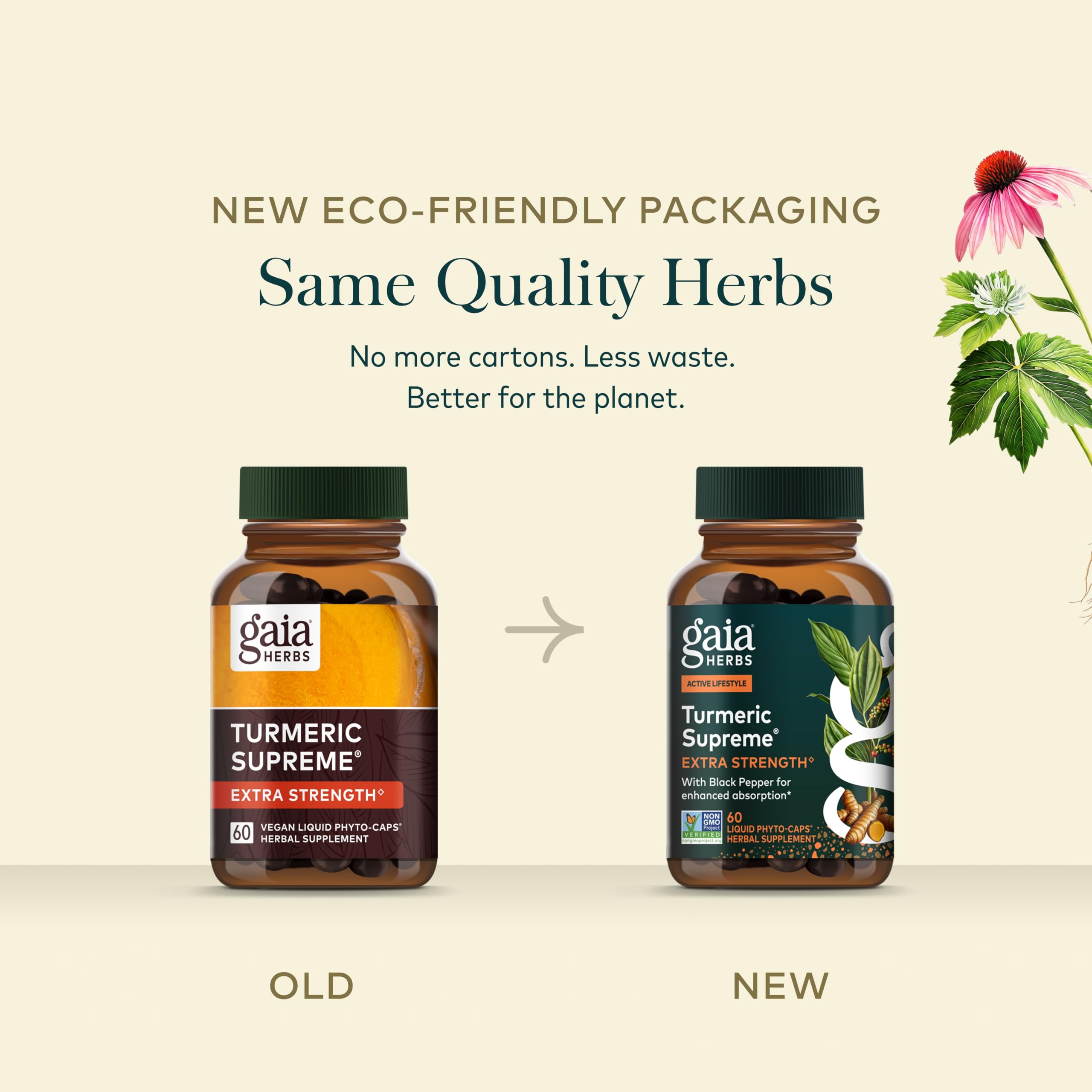 Gaia Herbs Turmeric Supreme Extra Strength, 60 Vegan Capsules — Amazon image 7