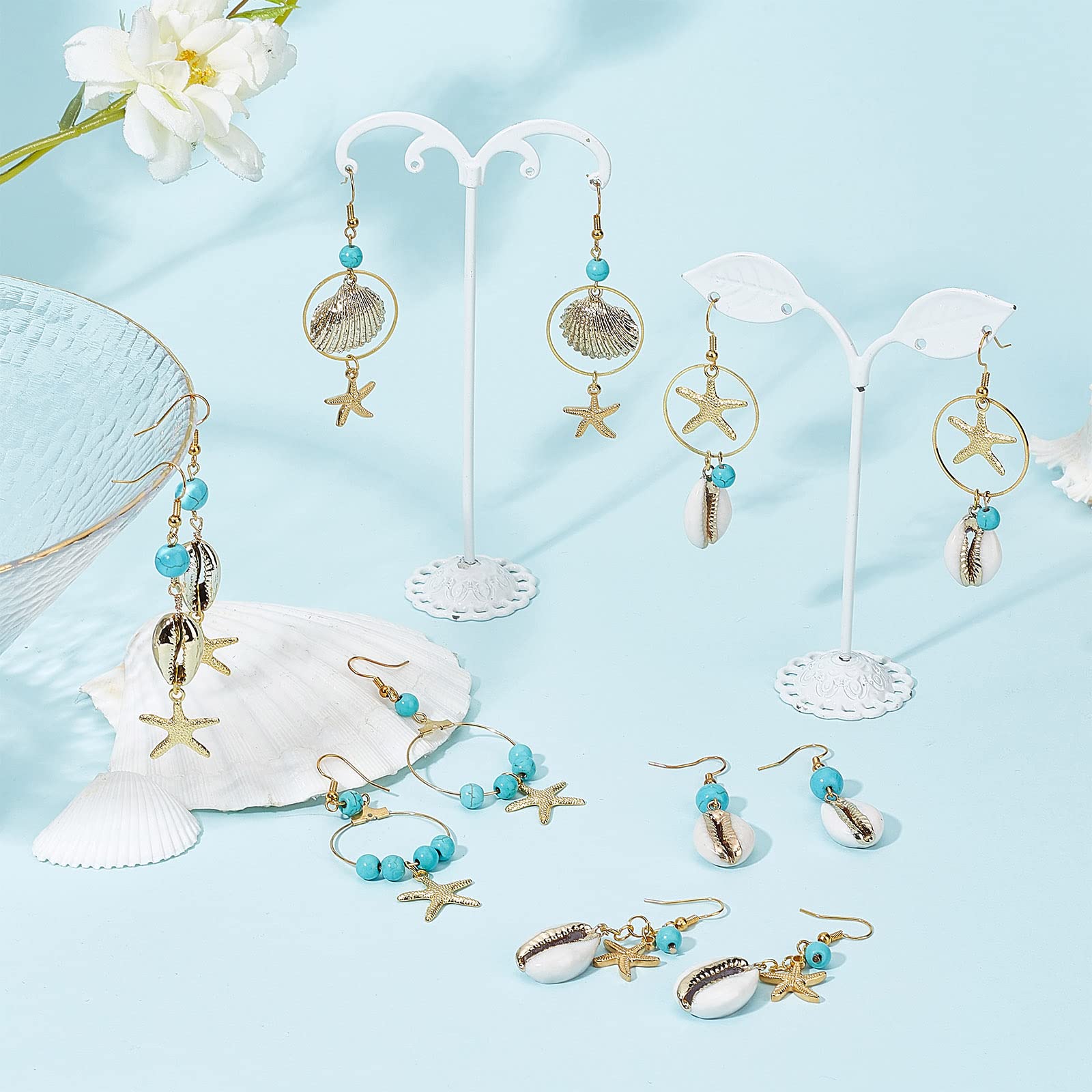 Amazon | SUNNYCLUE 【海洋パーティー】 10対 夏 シェル ピアス 手作り 